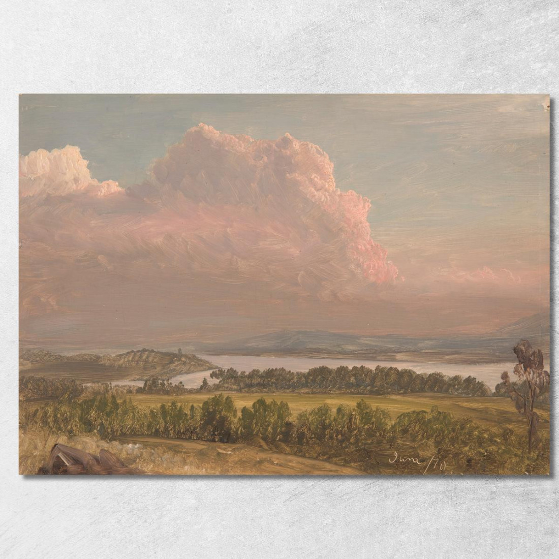 Tramonto Sulla Valle Dell'Hudson Frederic Edwin Church fec87 quadro stampato su tela