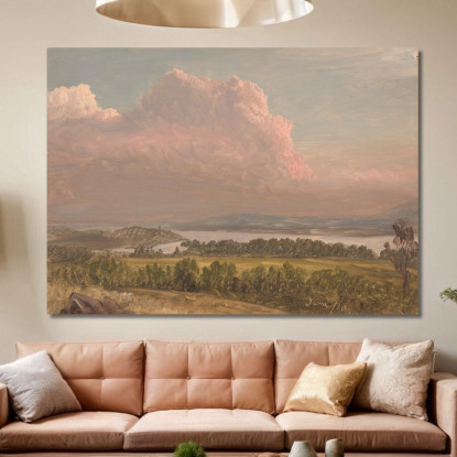 Tramonto Sulla Valle Dell'Hudson Frederic Edwin Church fec87 quadro stampato su tela