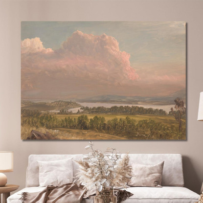 Tramonto Sulla Valle Dell'Hudson Frederic Edwin Church fec87 quadro stampato su tela