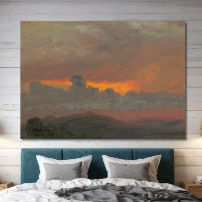 Tramonto Ii Frederic Edwin Church fec89 quadro stampato su tela