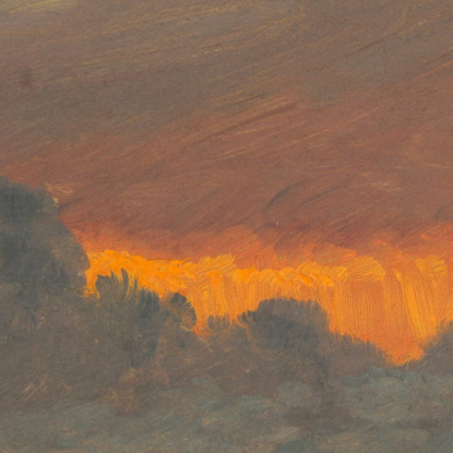 Tramonto Ii Frederic Edwin Church fec89 quadro stampato su tela