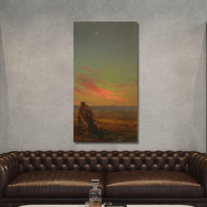 Tramonto Vicino A Roma Frederic Edwin Church fec91 quadro stampato su tela
