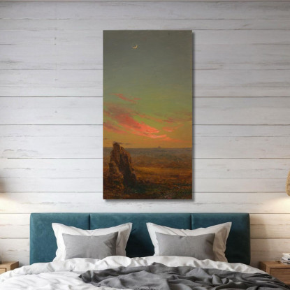 Tramonto Vicino A Roma Frederic Edwin Church fec91 quadro stampato su tela