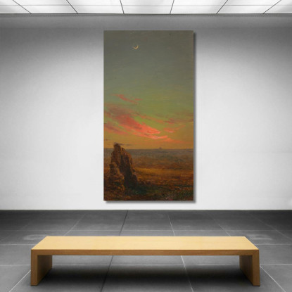 Tramonto Vicino A Roma Frederic Edwin Church fec91 quadro stampato su tela