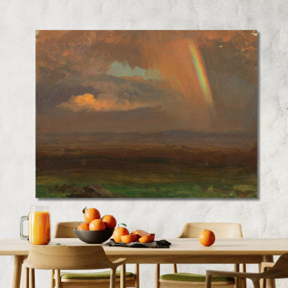 Tramonto Su Ampio Paesaggio Frederic Edwin Church fec92 quadro stampato su tela