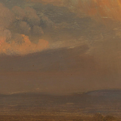 Tramonto Su Ampio Paesaggio Frederic Edwin Church fec92 quadro stampato su tela