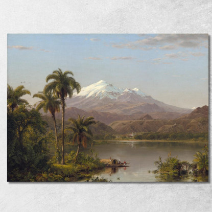 Palme Di Tamaca Frederic Edwin Church fec98 quadro stampato su tela
