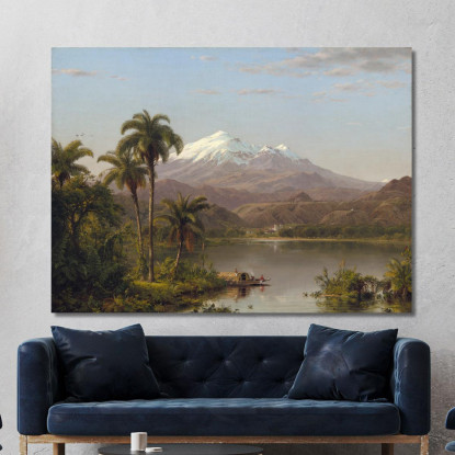 Palme Di Tamaca Frederic Edwin Church fec98 quadro stampato su tela