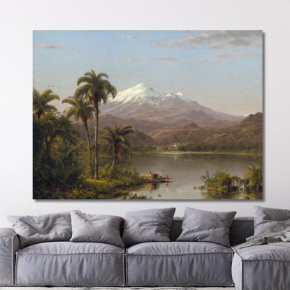 Palme Di Tamaca Frederic Edwin Church fec98 quadro stampato su tela
