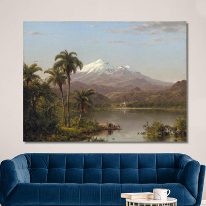 Palme Di Tamaca Frederic Edwin Church fec98 quadro stampato su tela