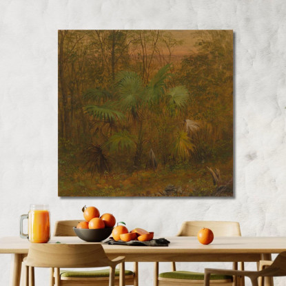 Palma Di Paglia Giamaica Frederic Edwin Church fec99 quadro stampato su tela