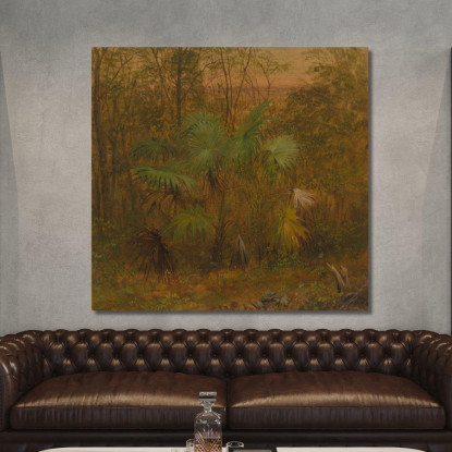 Palma Di Paglia Giamaica Frederic Edwin Church fec99 quadro stampato su tela