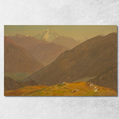 Il Goell Vicino A Berchtesgaden Frederic Edwin Church fec103 quadro stampato su tela