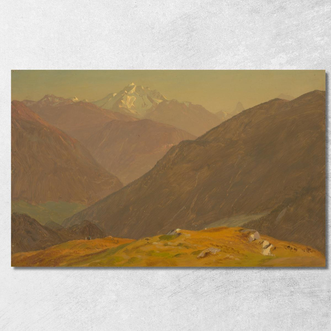 Il Goell Vicino A Berchtesgaden Frederic Edwin Church fec103 quadro stampato su tela