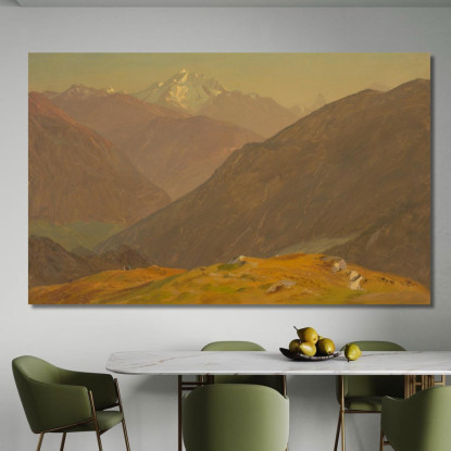 Il Goell Vicino A Berchtesgaden Frederic Edwin Church fec103 quadro stampato su tela