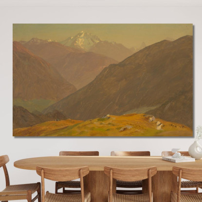 Il Goell Vicino A Berchtesgaden Frederic Edwin Church fec103 quadro stampato su tela