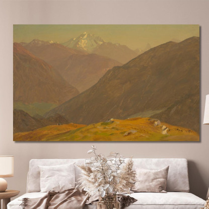 Il Goell Vicino A Berchtesgaden Frederic Edwin Church fec103 quadro stampato su tela