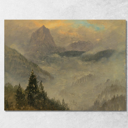 L'Hochkalter Vicino A Berchtesgaden Frederic Edwin Church fec104 quadro stampato su tela