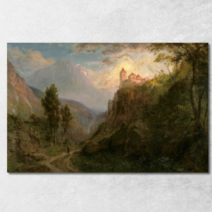 Il Monastero Di San Pedro Nostra Signora Delle Nevi Frederic Edwin Church fec105 quadro stampato su tela