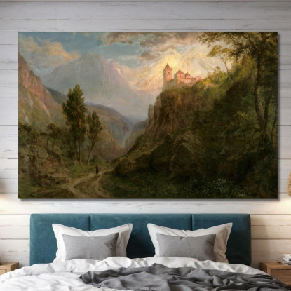 Il Monastero Di San Pedro Nostra Signora Delle Nevi Frederic Edwin Church fec105 quadro stampato su tela