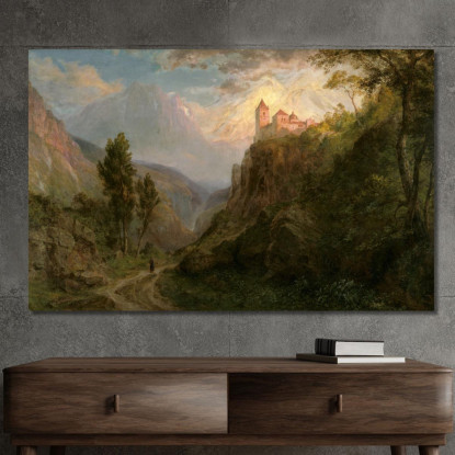 Il Monastero Di San Pedro Nostra Signora Delle Nevi Frederic Edwin Church fec105 quadro stampato su tela