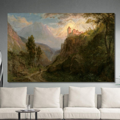 Il Monastero Di San Pedro Nostra Signora Delle Nevi Frederic Edwin Church fec105 quadro stampato su tela