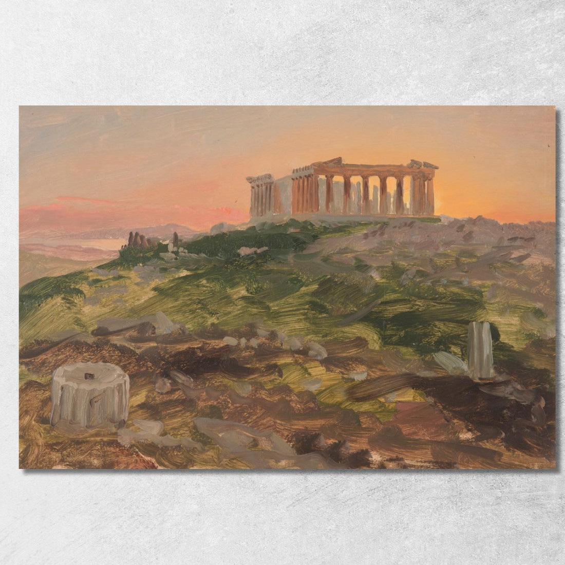Il Partenone Da Sud-Est Frederic Edwin Church fec106 quadro stampato su tela
