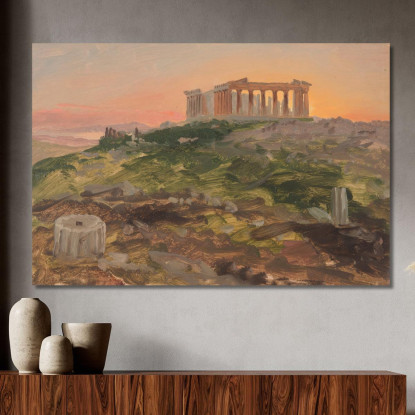 Il Partenone Da Sud-Est Frederic Edwin Church fec106 quadro stampato su tela