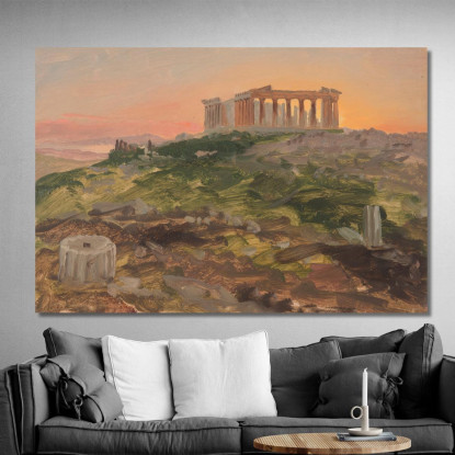 Il Partenone Da Sud-Est Frederic Edwin Church fec106 quadro stampato su tela