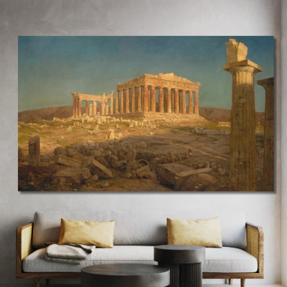 Il Partenone Frederic Edwin Church fec107 quadro stampato su tela