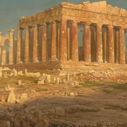 Il Partenone Frederic Edwin Church fec107 quadro stampato su tela