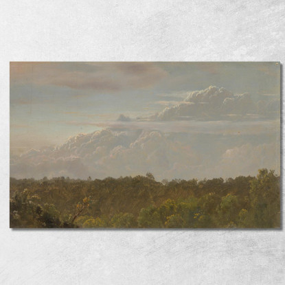 Nubi Temporalesche Giamaica Frederic Edwin Church fec109 quadro stampato su tela