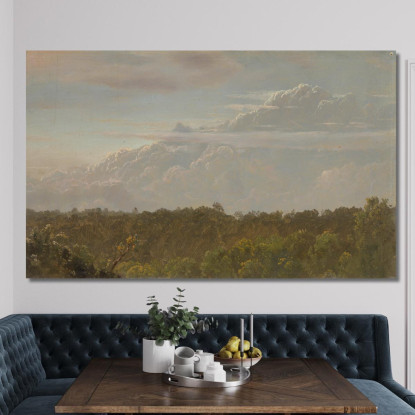 Nubi Temporalesche Giamaica Frederic Edwin Church fec109 quadro stampato su tela