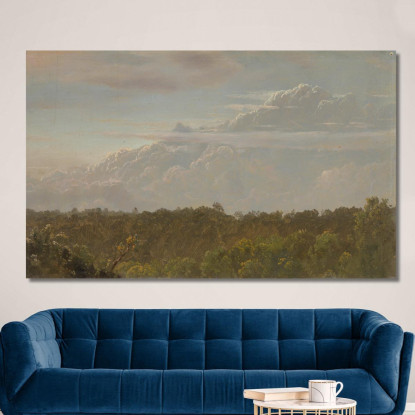 Nubi Temporalesche Giamaica Frederic Edwin Church fec109 quadro stampato su tela