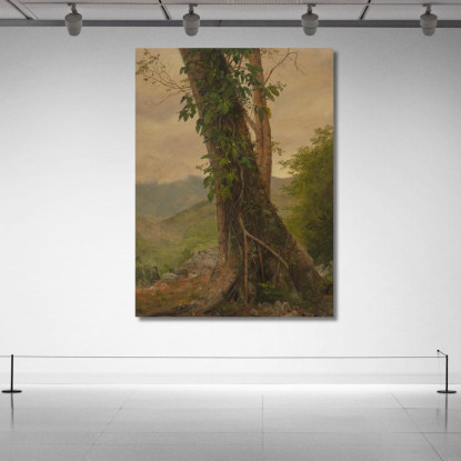 Albero Con Viti Giamaica Indie Occidentali Frederic Edwin Church fec111 quadro stampato su tela