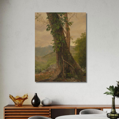 Albero Con Viti Giamaica Indie Occidentali Frederic Edwin Church fec111 quadro stampato su tela