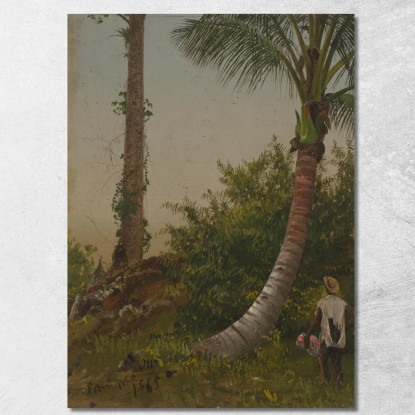 Alberi In Giamaica Indie Occidentali Frederic Edwin Church fec112 quadro stampato su tela