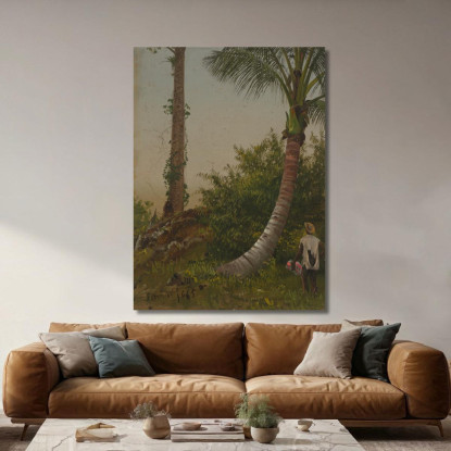 Alberi In Giamaica Indie Occidentali Frederic Edwin Church fec112 quadro stampato su tela