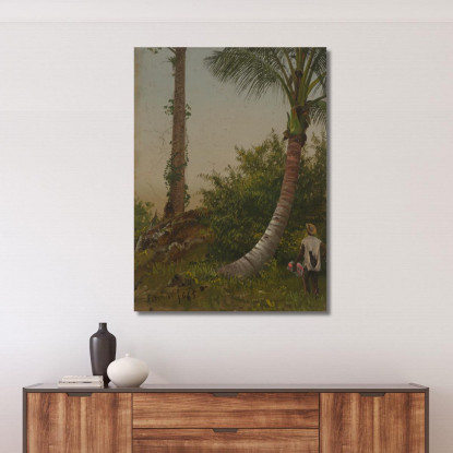 Alberi In Giamaica Indie Occidentali Frederic Edwin Church fec112 quadro stampato su tela