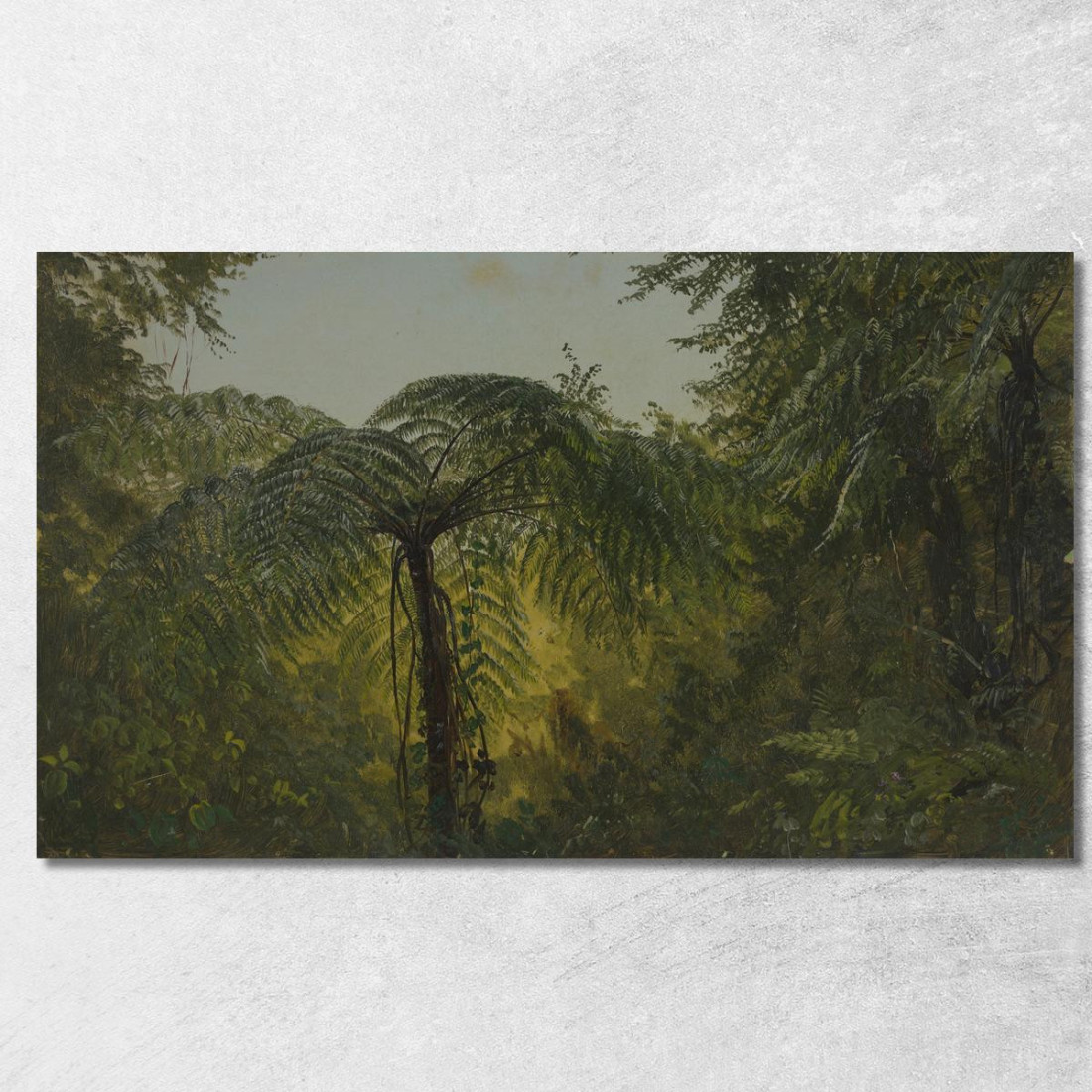 Paesaggio Tropicale Frederic Edwin Church fec113 quadro stampato su tela