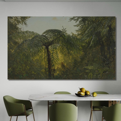 Paesaggio Tropicale Frederic Edwin Church fec113 quadro stampato su tela