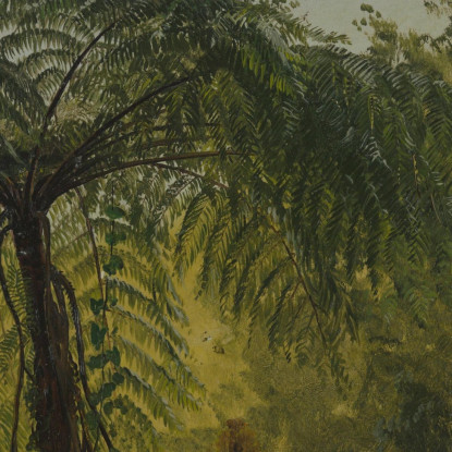 Paesaggio Tropicale Frederic Edwin Church fec113 quadro stampato su tela