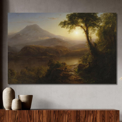 Scenari Tropicali Frederic Edwin Church fec114 quadro stampato su tela