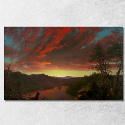 Crepuscolo Nel Deserto Frederic Edwin Church fec115 quadro stampato su tela