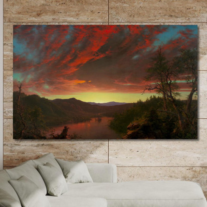 Crepuscolo Nel Deserto Frederic Edwin Church fec115 quadro stampato su tela