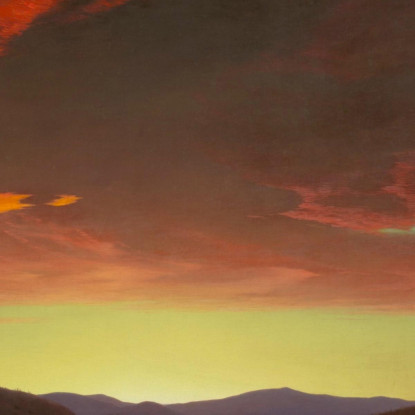 Crepuscolo Nel Deserto Frederic Edwin Church fec115 quadro stampato su tela