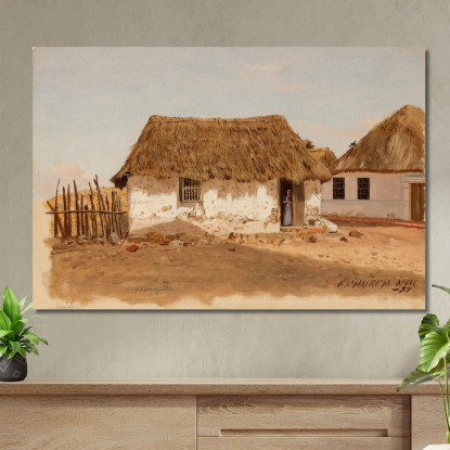 Due Case A Barranquilla Colombia Frederic Edwin Church fec116 quadro stampato su tela