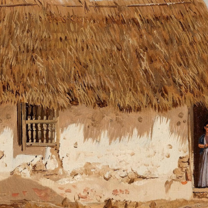 Due Case A Barranquilla Colombia Frederic Edwin Church fec116 quadro stampato su tela