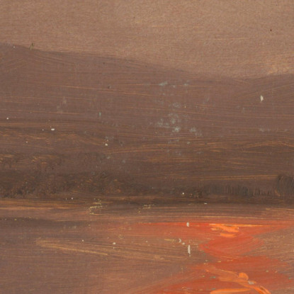 Vista Attraverso L'Hudson Al Tramonto Frederic Edwin Church fec117 quadro stampato su tela