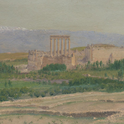 Veduta Di Baalbek Frederic Edwin Church fec118 quadro stampato su tela